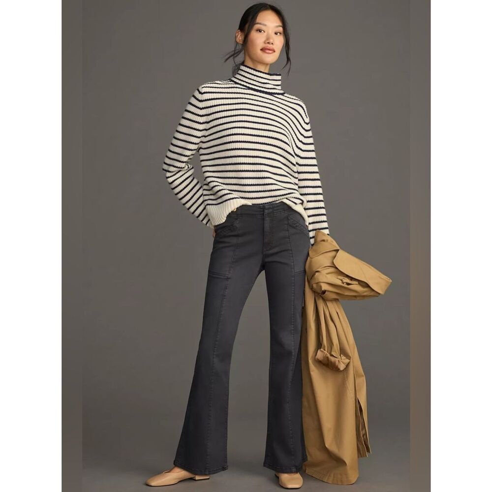 Anthropologie Pilcro Low-Rise Utility Demilune Pants Women's Size US 27 Petite